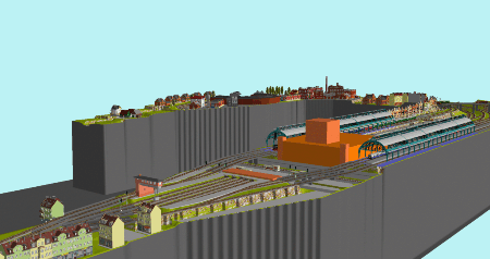 3D-Simulation der Modulanlage