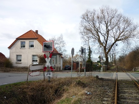 MEC Stadthagen: Übergang Enzer Straße im Januar 2011