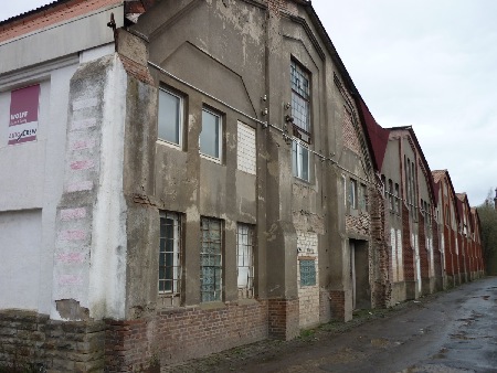 MEC Stadthagen: Ostansicht der Werkstätten im März 2012