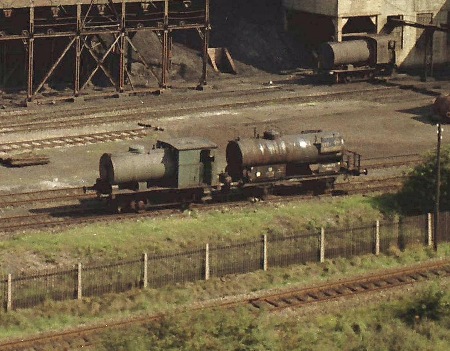 MEC Stadthagen: Georgschacht: Zwei Dampfspeicherloks im Einsatz. um 1955. Quelle: Kreismedienstelle