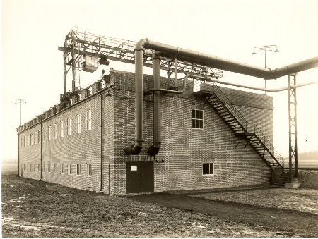 MEC Stadthagen: Georgschacht: Gasreinigungsanlage. Firmenfoto Krupp-Koppers, 1931. Quelle: Berg- und Stadtmuseum Obernkirchen