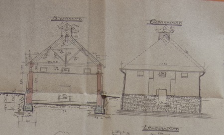 MEC Stadthagen: Georgschacht: Zeichnung für die Erweiterung des Salzlagers. Quelle: Stadtarchiv Stadthagen