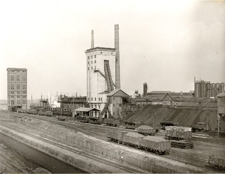 MEC Stadthagen: Georgschacht: neue Kokerei. Werksfoto Krupp-Koppers, Essen. Quelle: Berg- u. Stadtmuseum Obernkirchen 