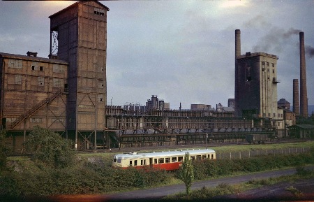 MEC Stadthagen: Georgschacht: Koksbrecher und Kokerei 1955. Blick von Nordwesten. Quelle: Kreismedienstelle