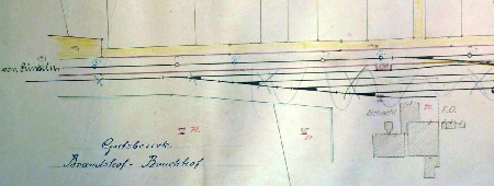 MEC Stadthagen: Schachtanlage F0: Grubenbahnhof der Schachtanlage. Nach Inbetriebnahme des Georgschachtes abgebaut. 