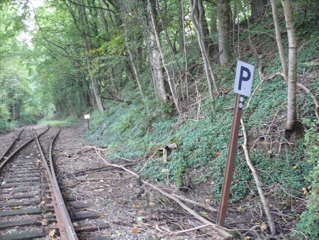 MEC Stadthagen: Gleisanschluss zu den Schaumburger Steinbrüchen. April 2013