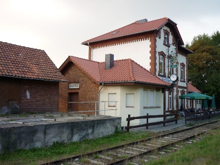 MEC Stadthagen: Bahnhof Bad Eilsen Anschluss an das "Eilser Minchen" der BEK Bad Eilsener Kleinbahn