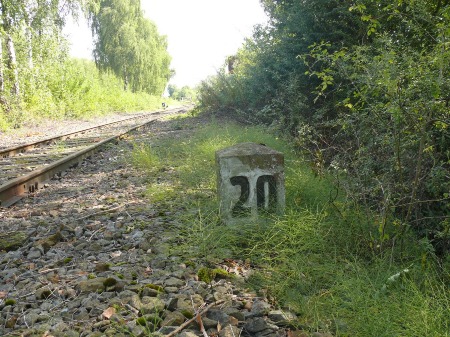 MEC Stadthagen: Streckenkilometer 20 - Bahnhof Stadthagen-West im Jahr 2009.