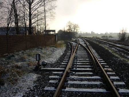 MEC Stadthagen: Anschlußgleis "Kabelmetall". Zustand 2010